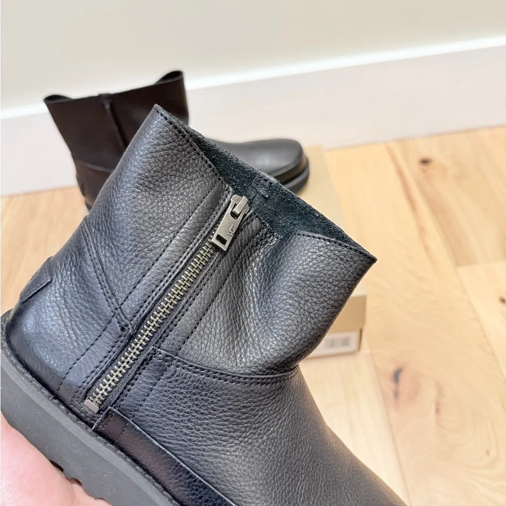 NWB UGG Australia Women’s Deconstructed Mini Leather Zip Boot - Picture 7 of 9